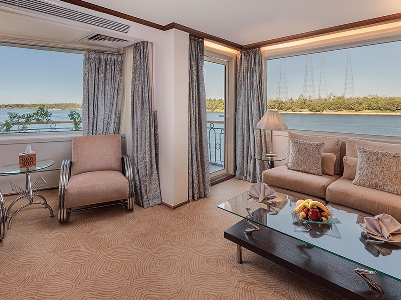 Cabin aboard the Sonesta Star Goddess Nile Cruise Nile cruise
